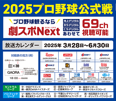2025プロ野球公式戦