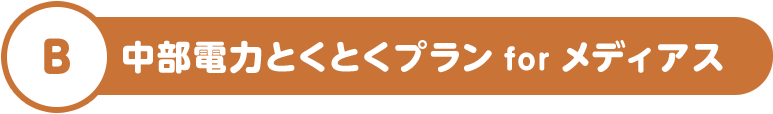 B 中部電力とくとくプラン for メディアス