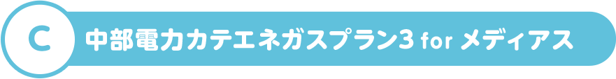 C 中部電力カテエネガスプラン3 for メディアス